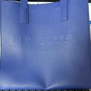 Ted Baker Royal Blue Textured Tote